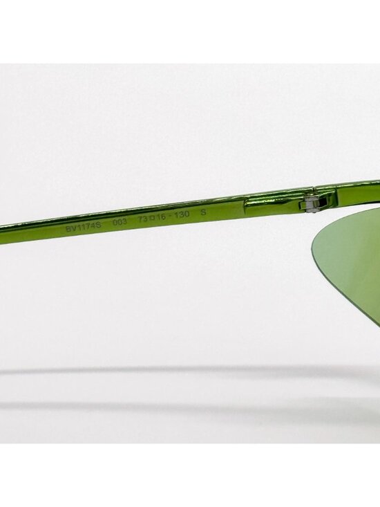 NEW BOTTEGA VENETA SUNGLASSES BV1174S 003 GREEN/GREEN UNISEX EYEWEAR main image 4